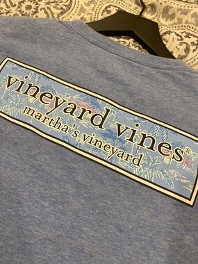 2 Vineyard Vines Martha’s Vineyard M and Whale Football Long Sleeve Lg.